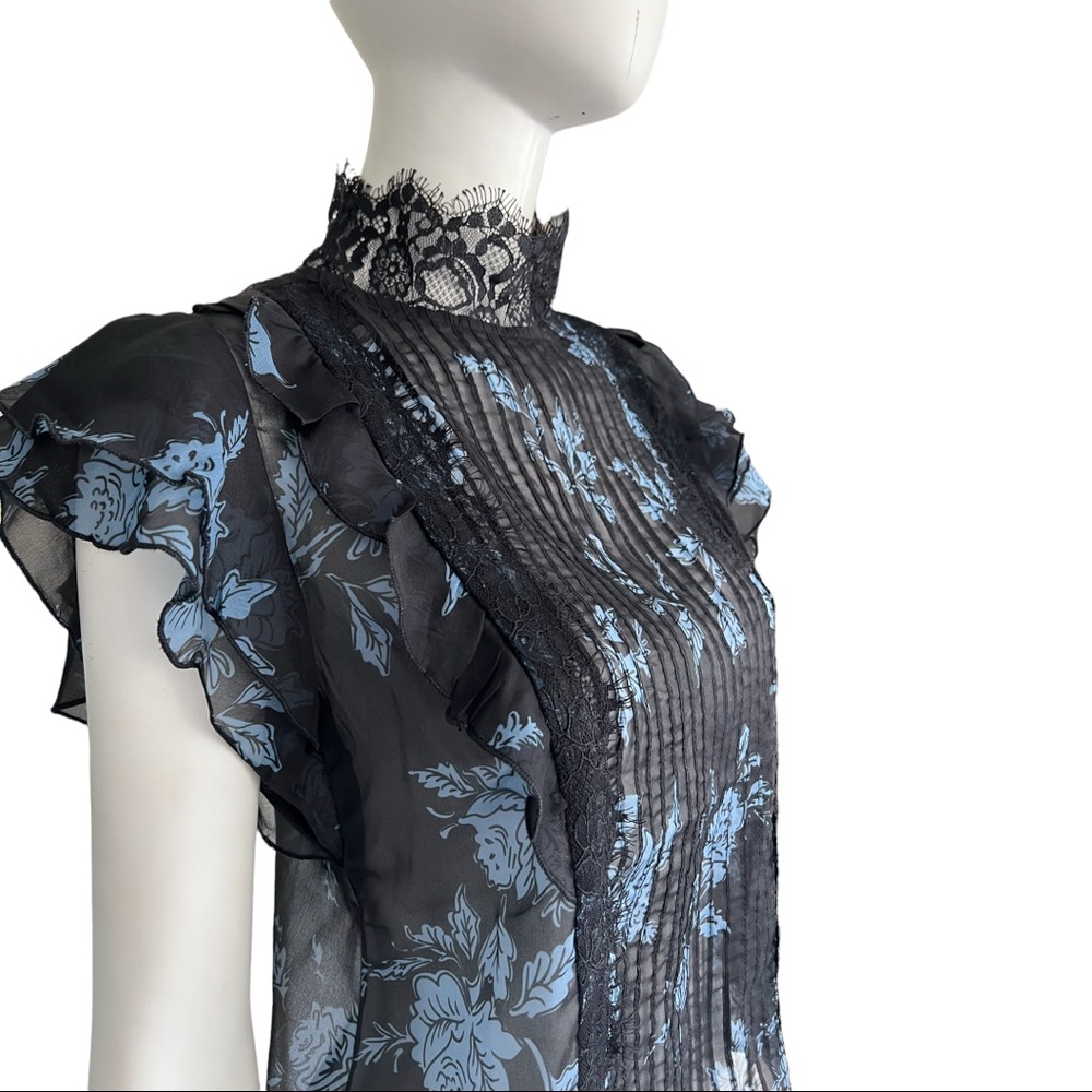 Sheer Cleobella Flutter Sleeve Top